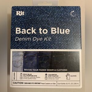 RIT Back To Blue Denim Dye Kit New In Box